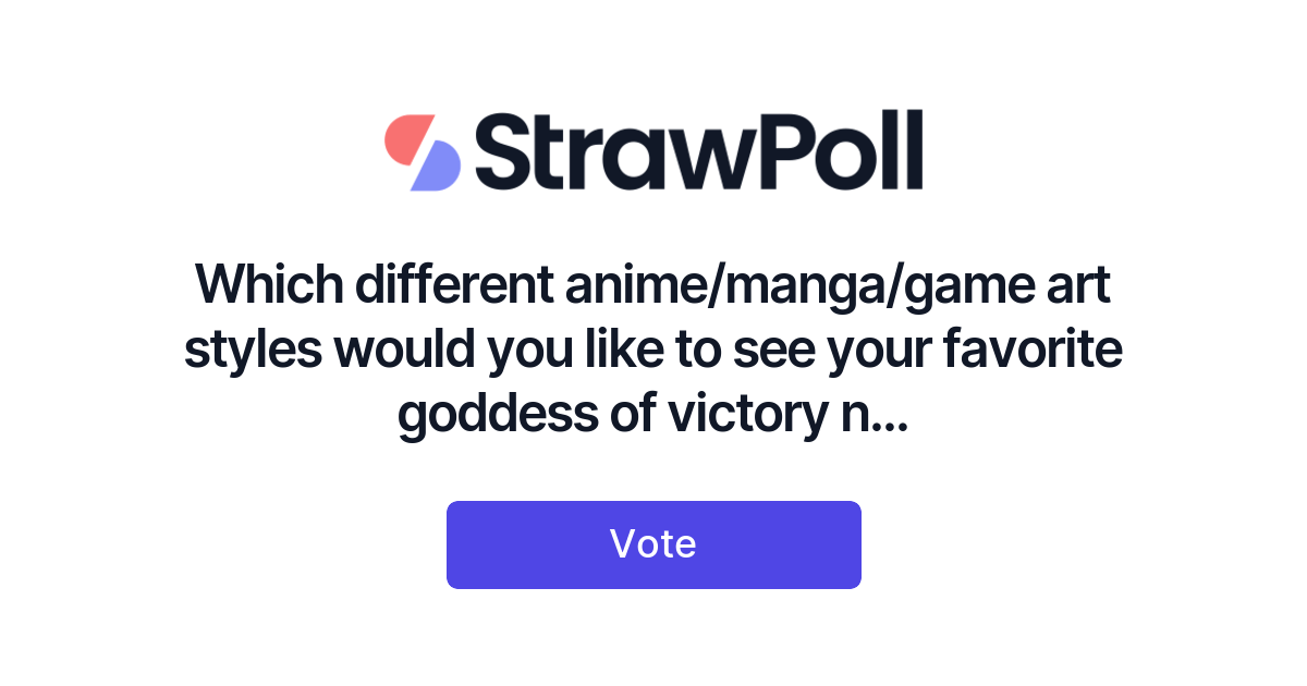 Which different anime/manga/game art styles would you like to see your ...