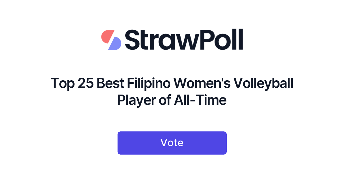 Top 25 Best Filipino Women's Volleyball Player of AllTime Online
