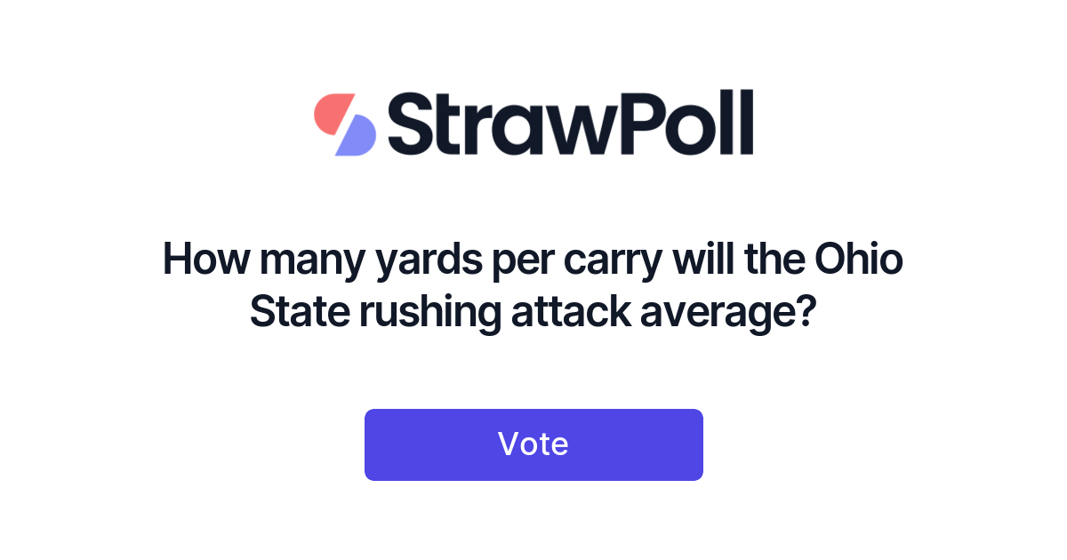 How many yards per carry will the Ohio State rushing attack average