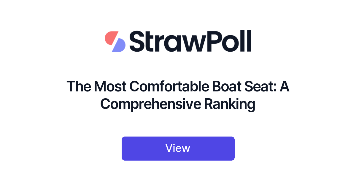 The Most Comfortable Boat Seats