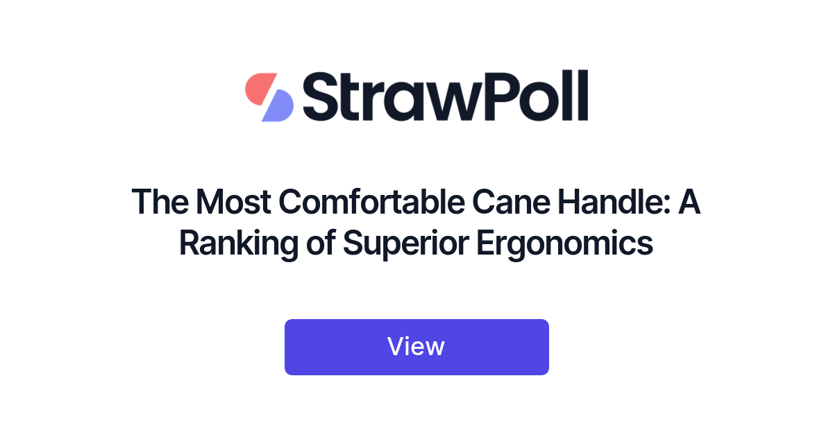 Which walking cane handle is the most comfortable?