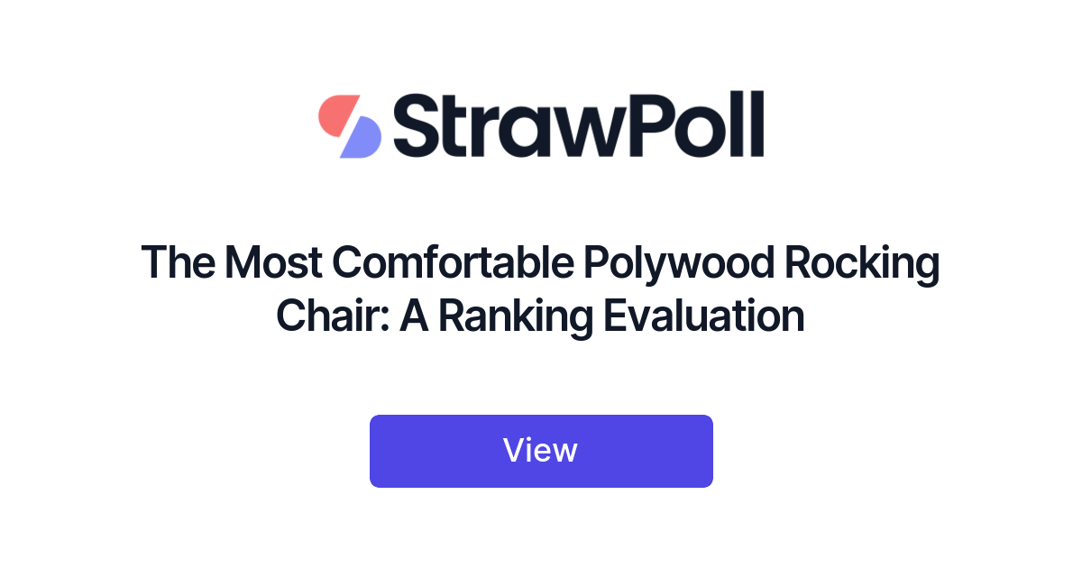 The Most Comfortable Polywood Rocking Chair, Ranked