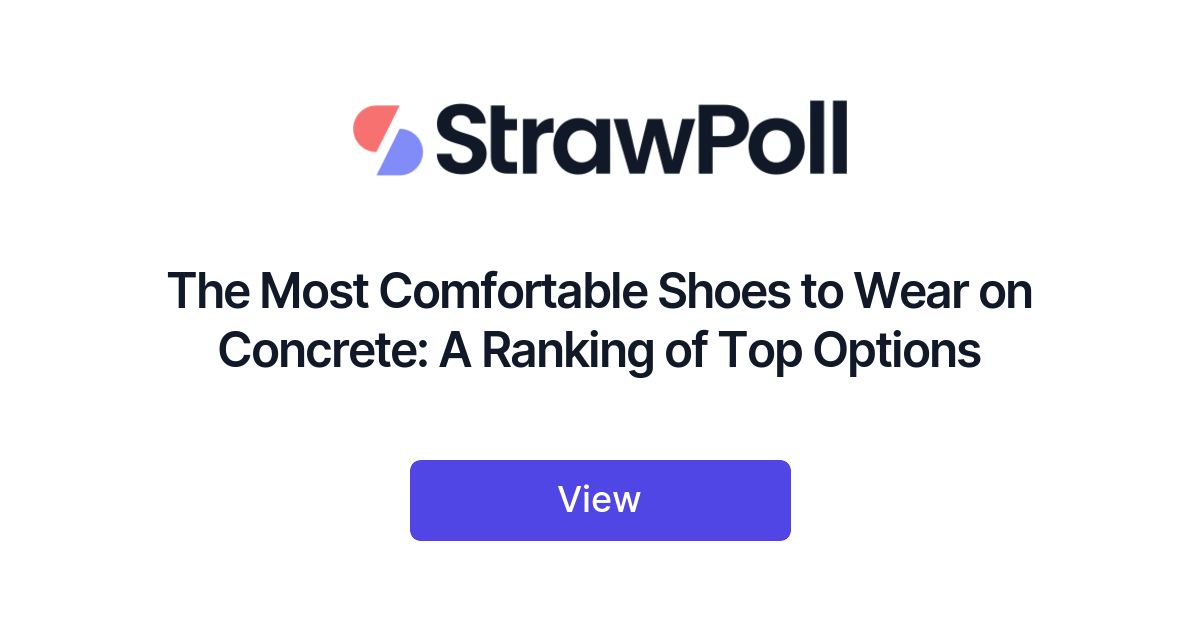 Best shoes to on sale wear on concrete