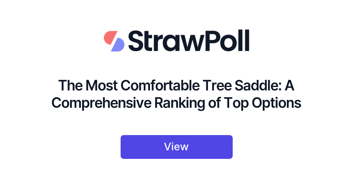 The Most Comfortable Tree Saddle, Ranked