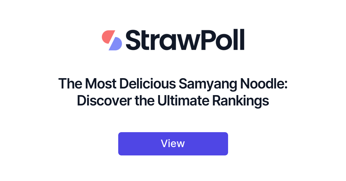 Different Samyang Fire Noodle Flavors, Ranked