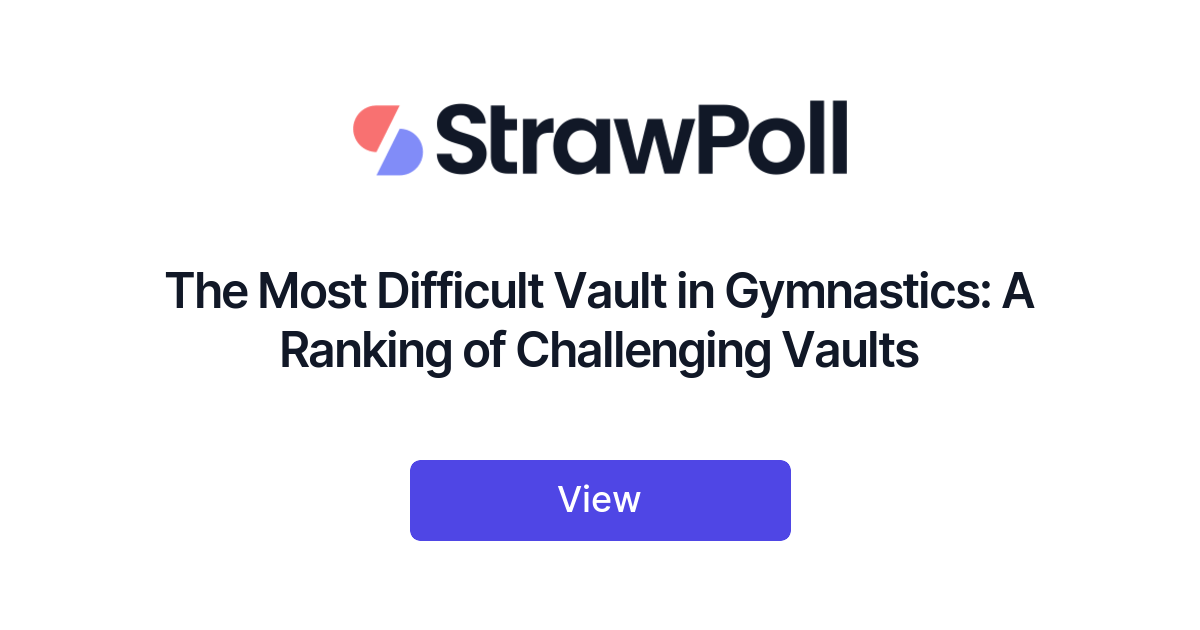 The Most Difficult Vault in Gymnastics, Ranked