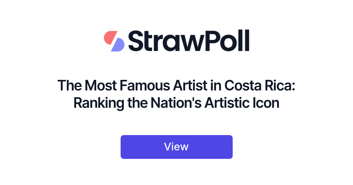 The Most Famous Artist in Costa Rica, Ranked