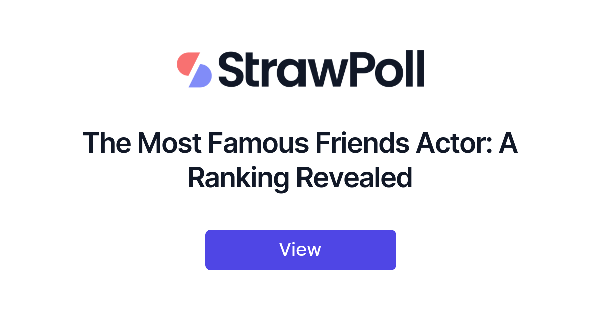 The Most Famous Friends Actor, Ranked