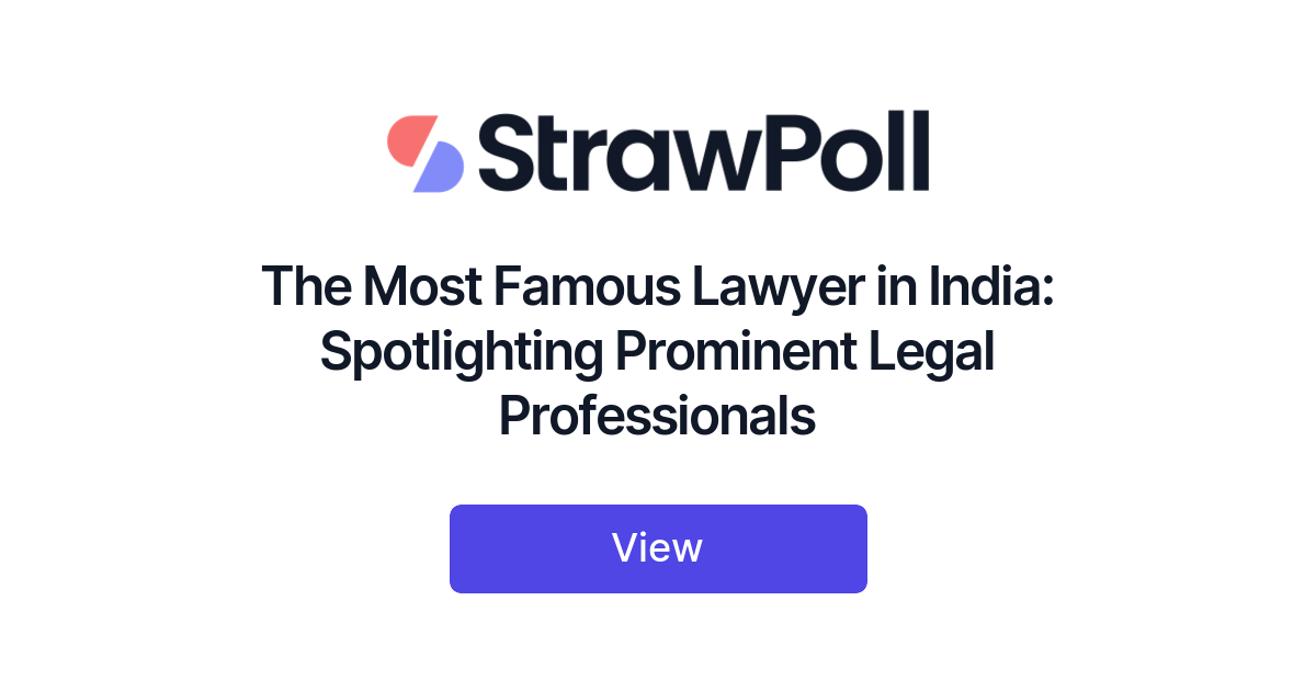 The Most Famous Lawyer in India, Ranked