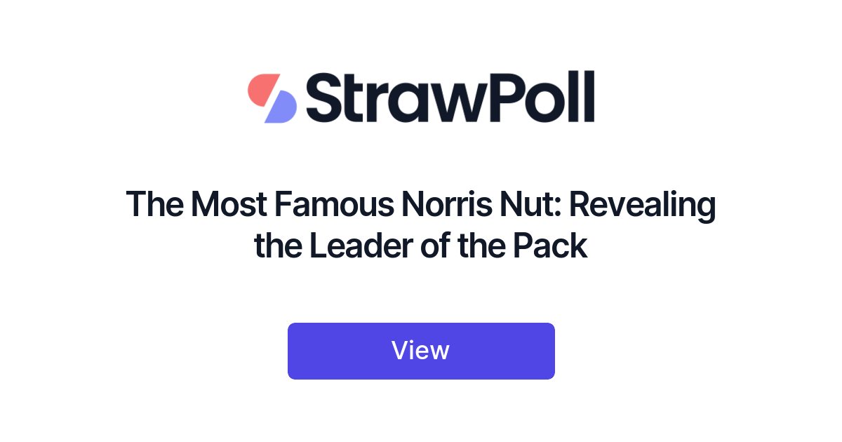 The Most Famous Norris Nut Revealing the Leader of the Pack