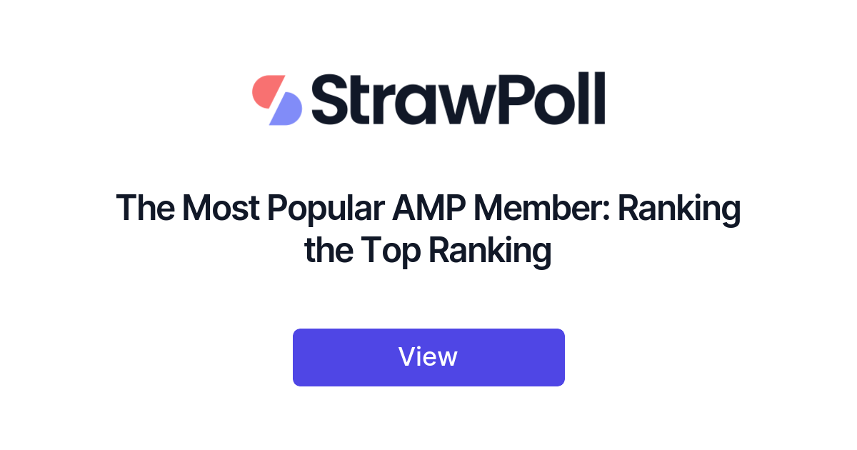 The Most Popular AMP Member, Ranked