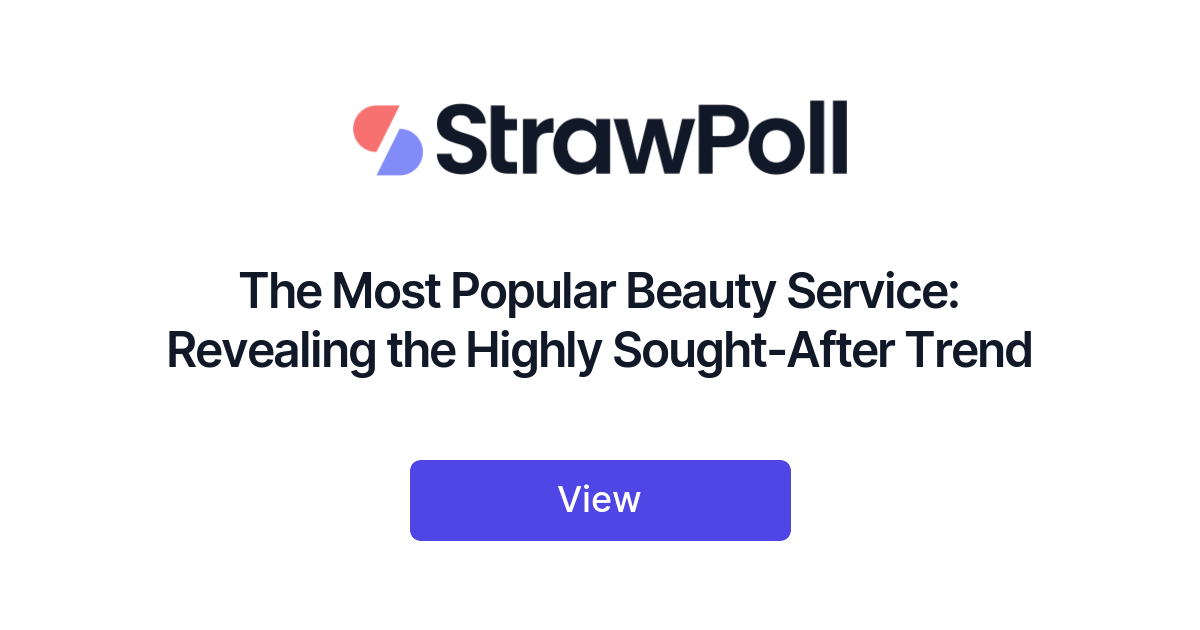 What beauty service is most popular?