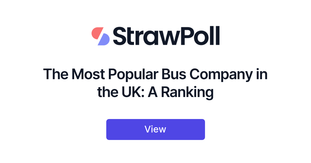 The Most Popular Bus Company in the UK, Ranked