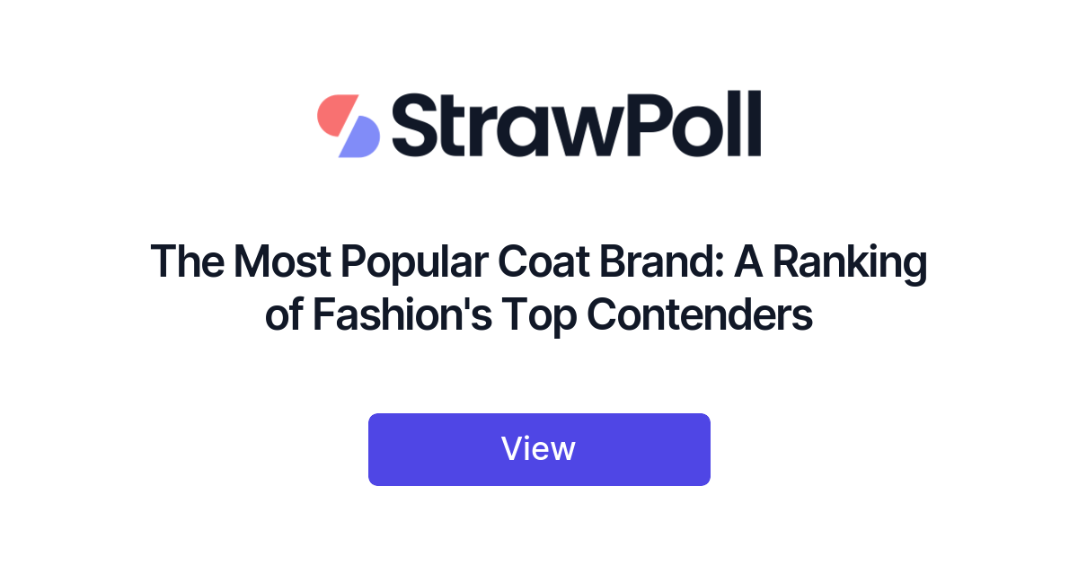 Most Popular Coat Brands