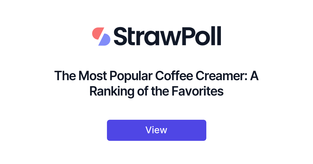 The Most Popular Coffee Creamer, Ranked