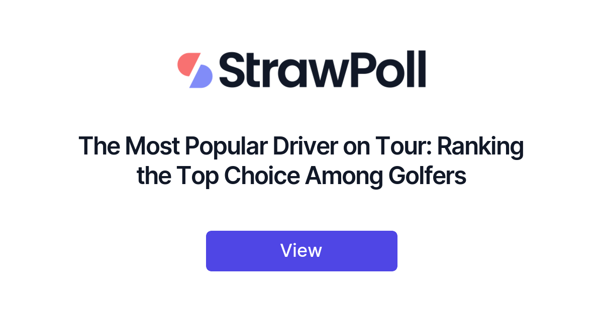 The Most Popular Driver on Tour Ranking the Top Choice Among Golfers