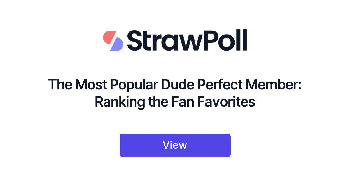The Most Popular Dude Perfect Member, Ranked - StrawPoll