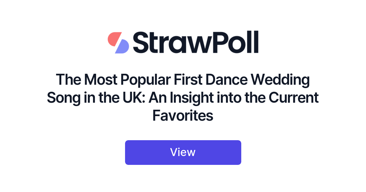 Most Popular First Dance Songs