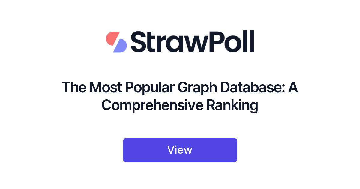 The Most Popular Graph Database, Ranked