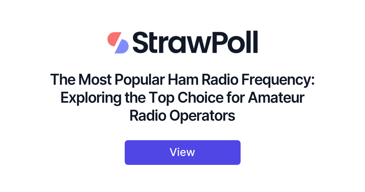 The Most Popular Ham Radio Frequency, Ranked
