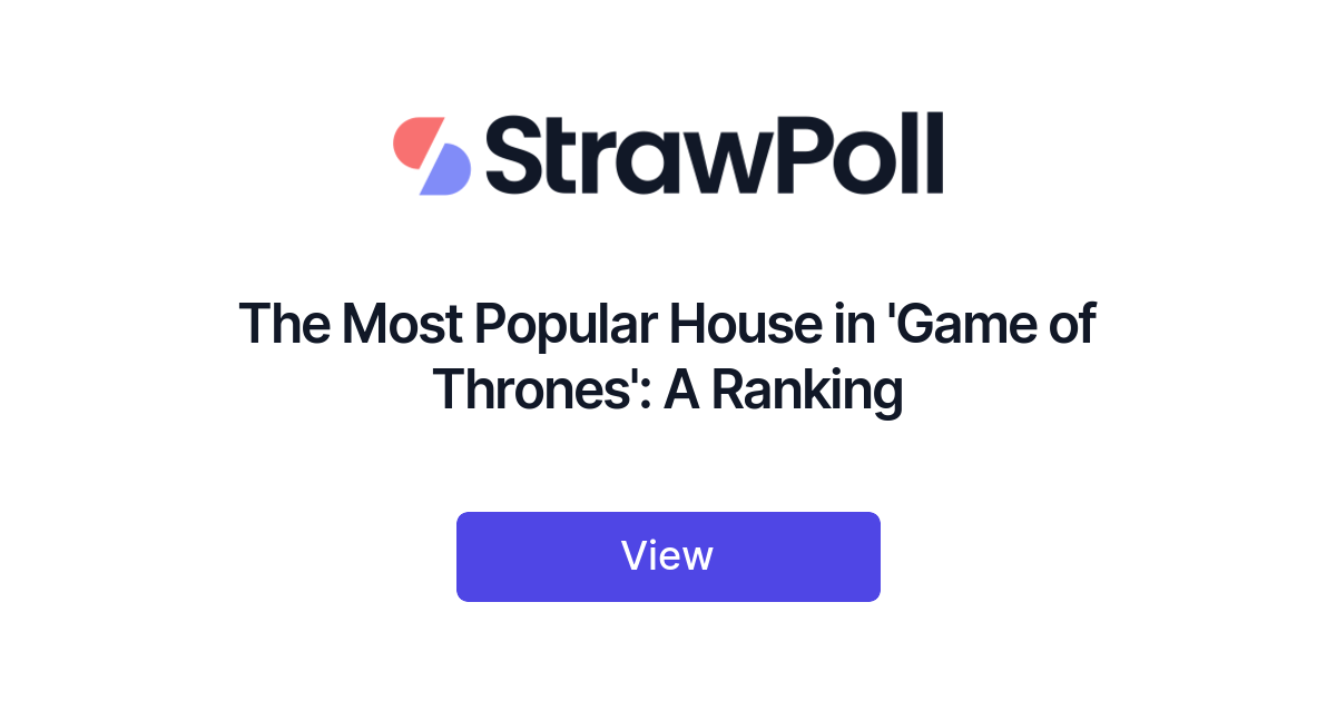 The Most Popular House in 'Game of Thrones', Ranked