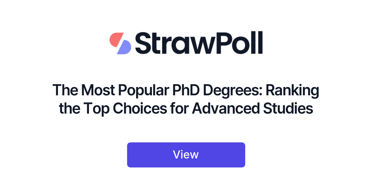 best phd degrees reddit