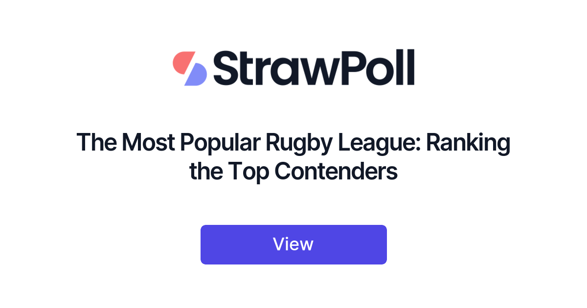 The Most Popular Rugby League, Ranked