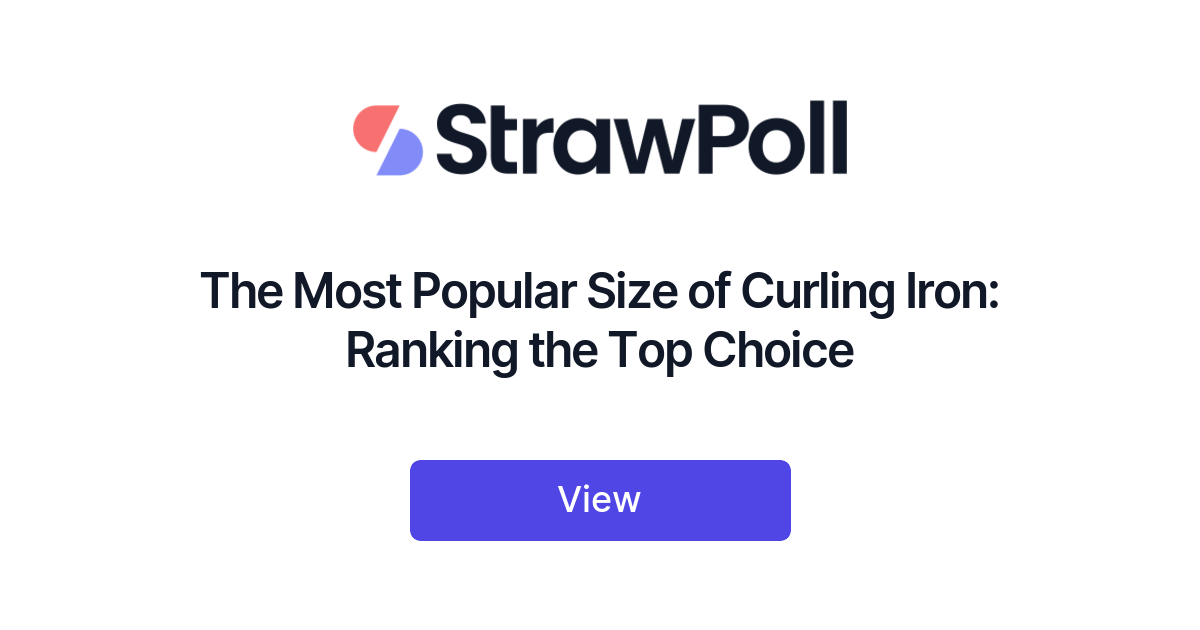 Most popular curling outlet iron size