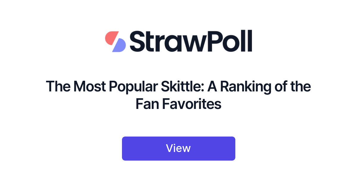 The Most Popular Skittle, Ranked