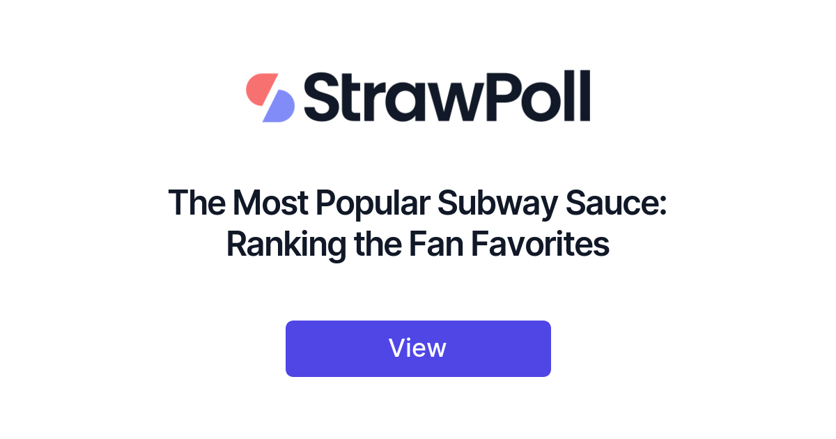 The Most Popular Subway Sauce, Ranked