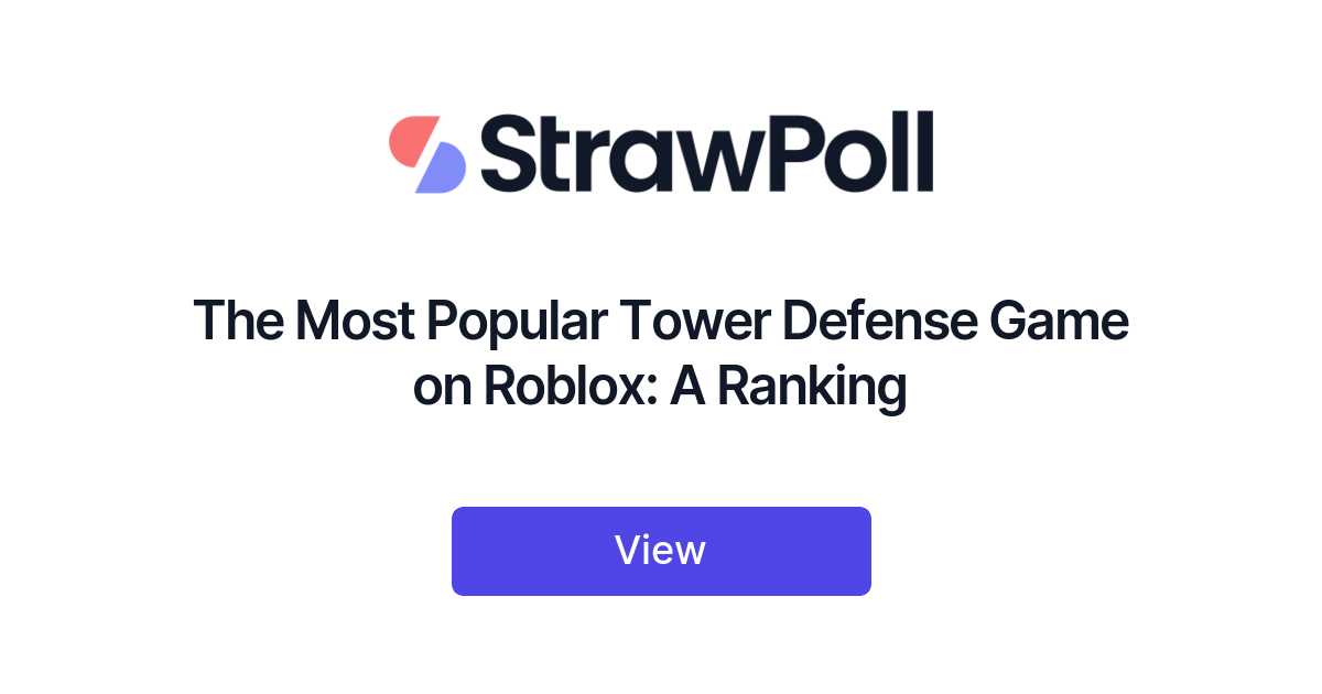 Best Tower Defense game on Roblox? : r/roblox