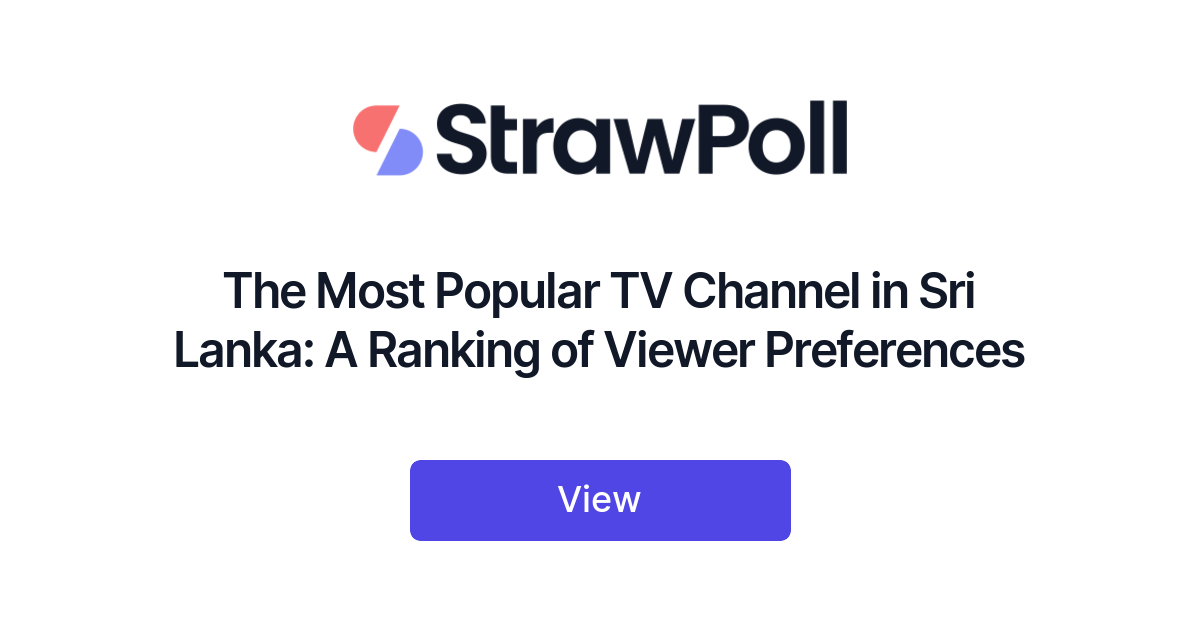 The Most Popular TV Channel in Sri Lanka, Ranked