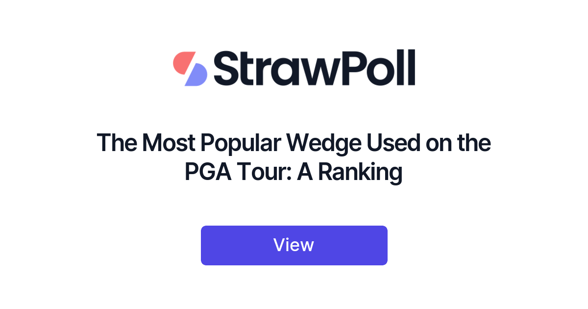 The Most Popular Wedge Used on the PGA Tour, Ranked