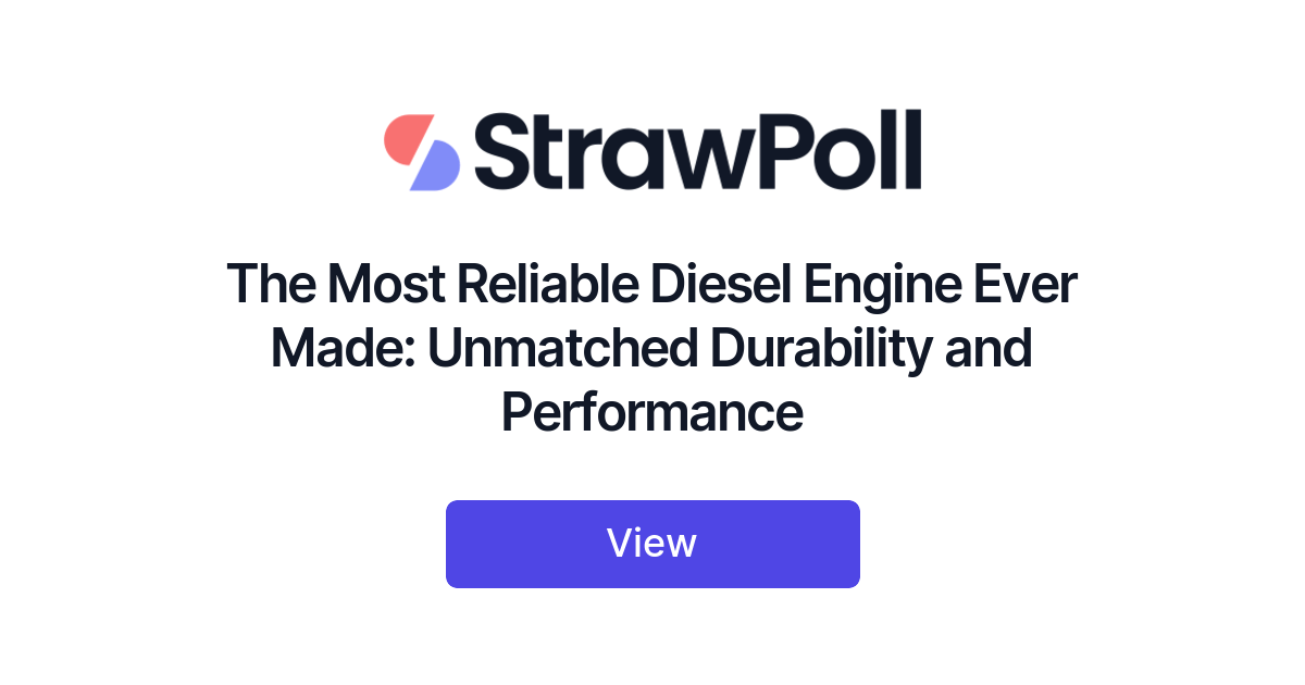 The 10 Most Reliable Diesel Engines Ever Built