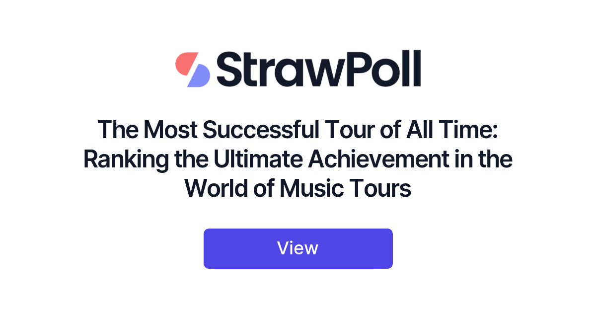 most successful tour of all time