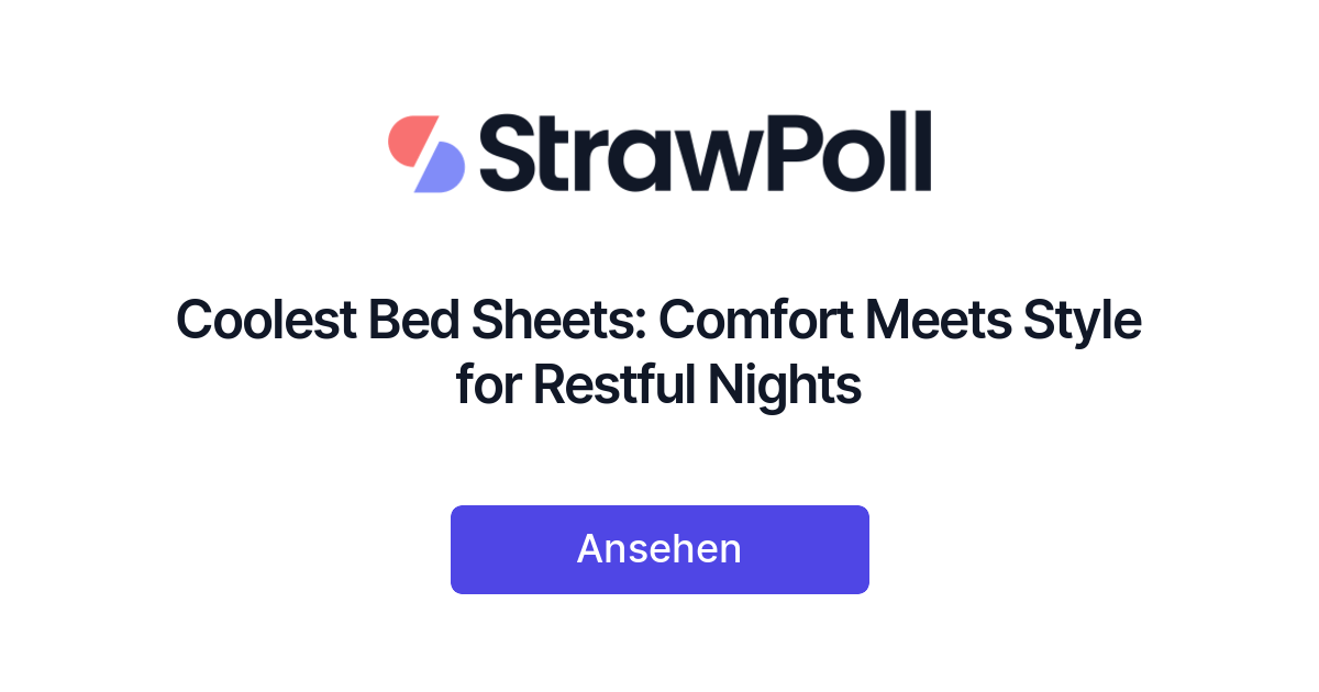Coolest Bed Sheets Comfort Meets Style for Restful Nights