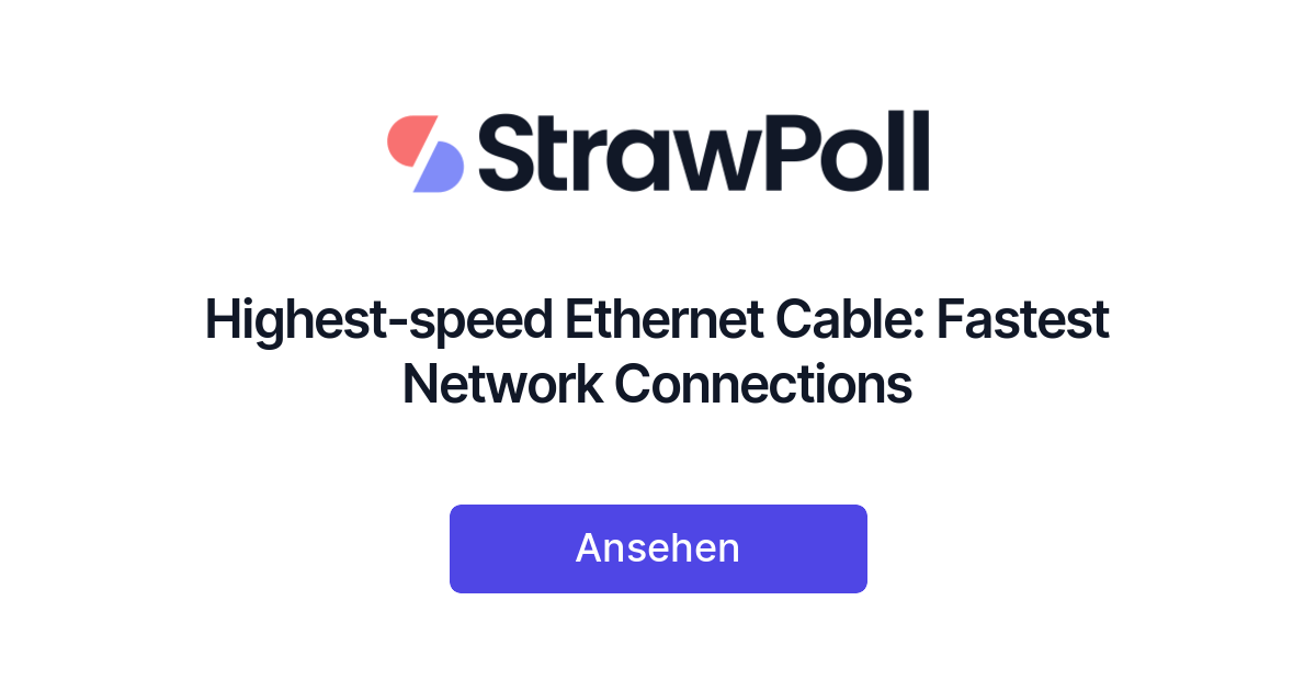 Highestspeed Cable Fastest Network Connections