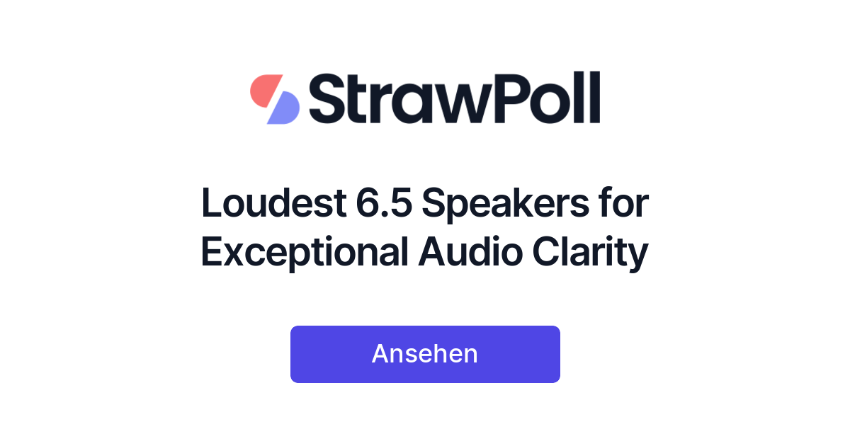 Loudest 6.5 Speakers for Exceptional Audio Clarity