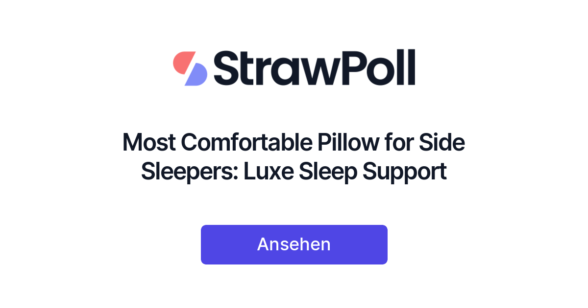 Best Pillows For Side Sleepers - Our Top 5 Picks! 