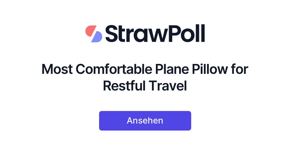 Most Comfortable Plane Pillow for Restful Travel