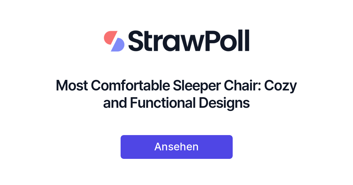 Most Comfortable Sleeper Chair Cozy and Functional Designs