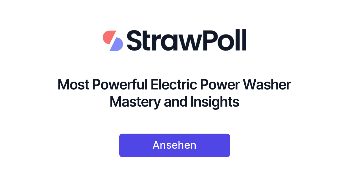 Most Powerful Electric Power Washer Mastery and Insights