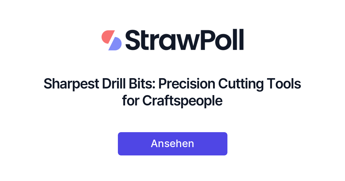 Sharpest Drill Bits Precision Cutting Tools for Craftspeople