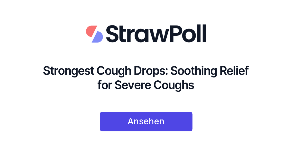 Strongest Cough Drops Soothing Relief for Severe Coughs