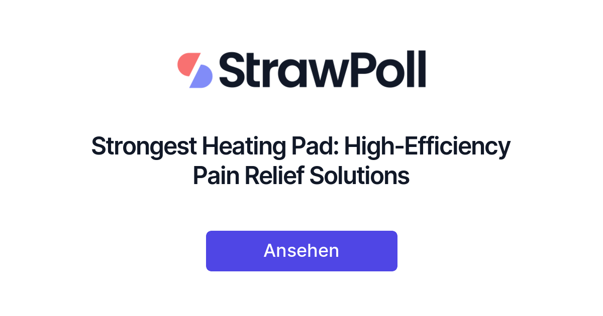 Strongest Heating Pad HighEfficiency Pain Relief Solutions