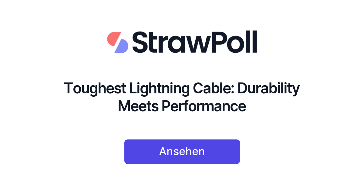 Toughest Lightning Cable Durability Meets Performance