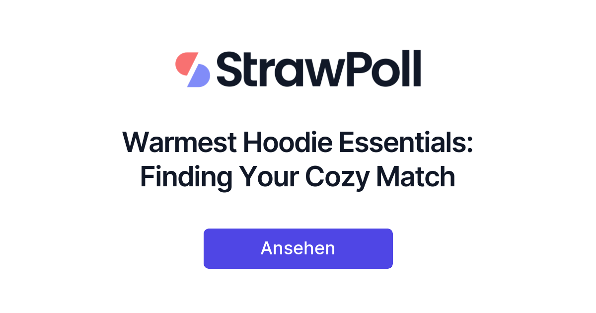 Warmest Hoodie Essentials Finding Your Cozy Match