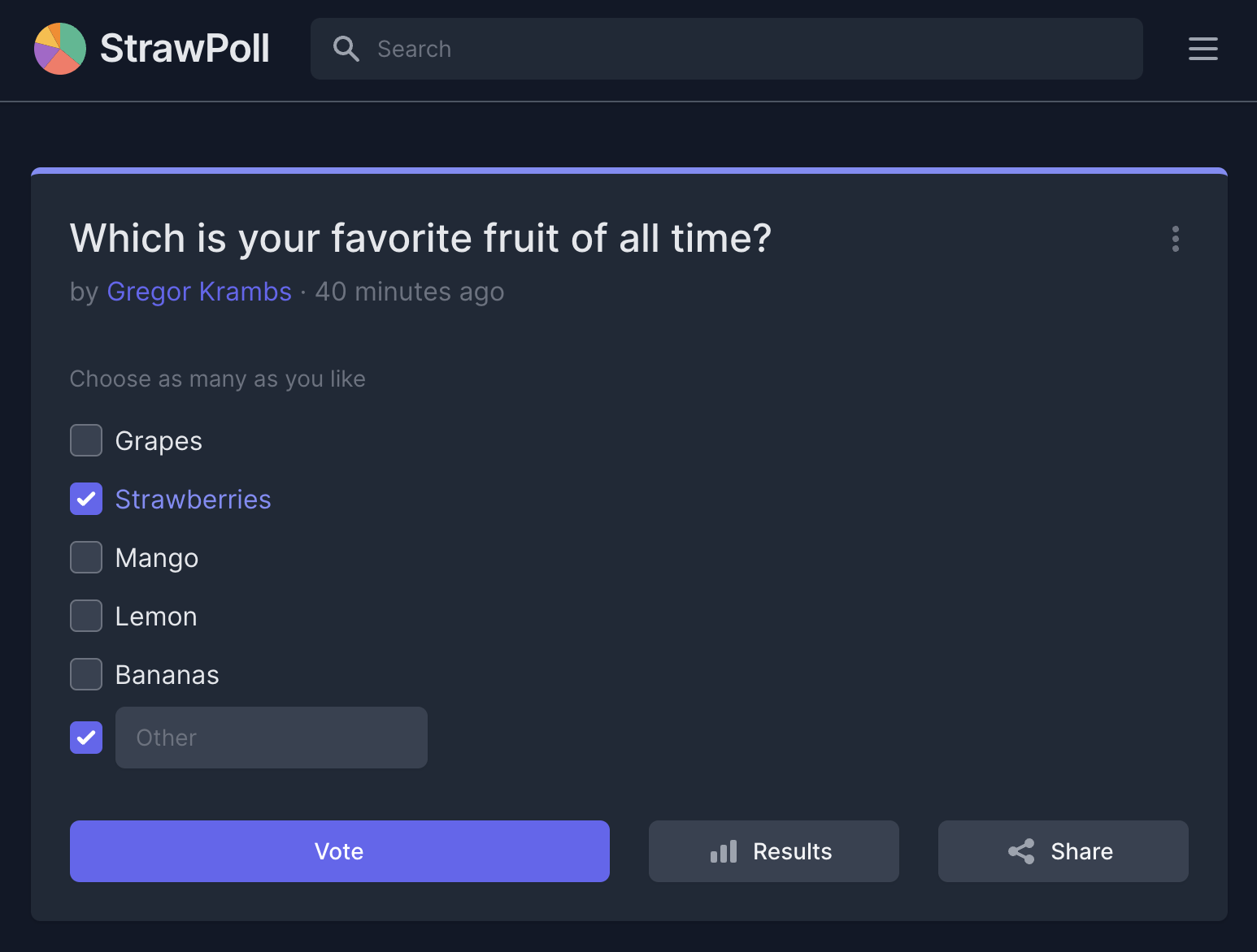 Free online poll for dates