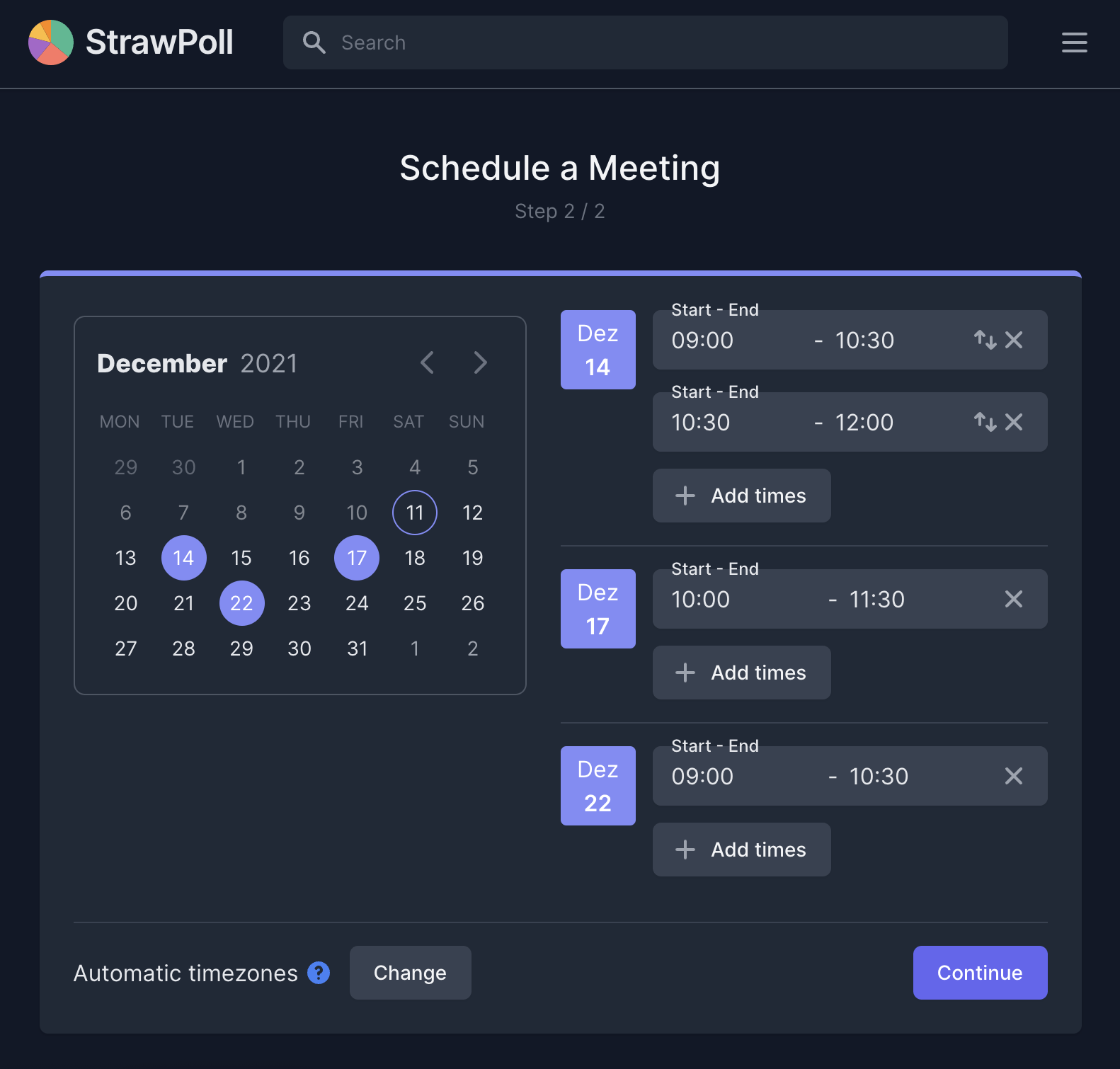 Meeting screenshot (dark)