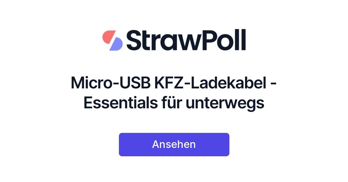 Zigarettenanzünder Autoladegerät mit integriertem Micro-USB Kabel, 1A -  Schwarz - German